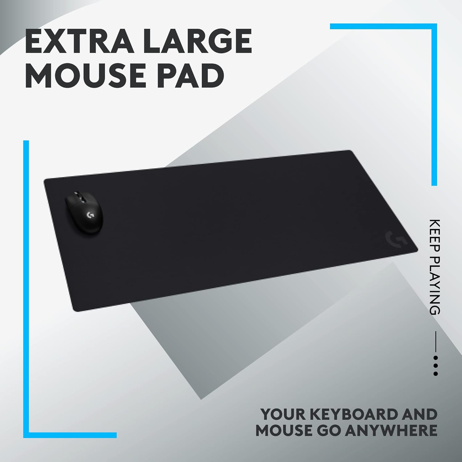 Logitech G840 XL Cloth Gaming Mouse Pad - Black Logitech G840 XL Cloth Gaming Mouse Pad - Black